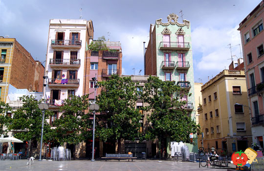 Barcelona_wijk-Gracia Barcelona_Pleintje-Wijk-Gracia